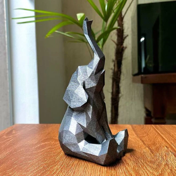 Elefante Decorativo 18cm em PLA - Image 2